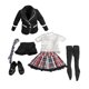 thumbnail image 3 of 1/6 Escala Mujer Ropa Femenina Uniforme Escolar Negro Para Mu?eca De Figura De 12 ", 3 of 5