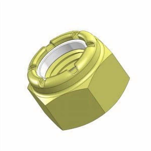 Tuercas Crimp Supply 9/16"-12 con inserto de nylon, paquete de 25