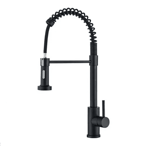 Genérico - Grifo Llave Lavaplatos Monomando Cocina Extensible Flexible Negro