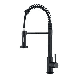 Genérico - Grifo Llave Lavaplatos Monomando Cocina Extensible Flexible Negro