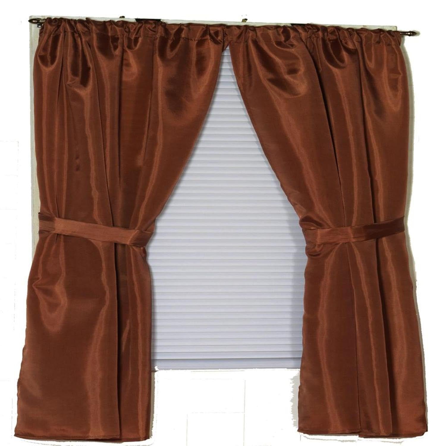 Cortina Para Ventana De Baño, Tela Carnation Home Fashions, 36 X 54 Cm