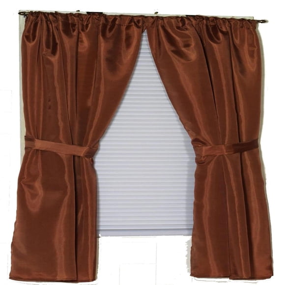 Cortina para ventana de baño, tela Carnation Home Fashions, 36 x 54 cm