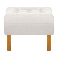 Bodevir - Pouf Wood 1C Felpa 04 Crudo