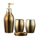 thumbnail image 2 of Juego De Accesorios De Baño, Vasos, Taza, Decoración De Encimera Dorada, Hogar, 2 of 6