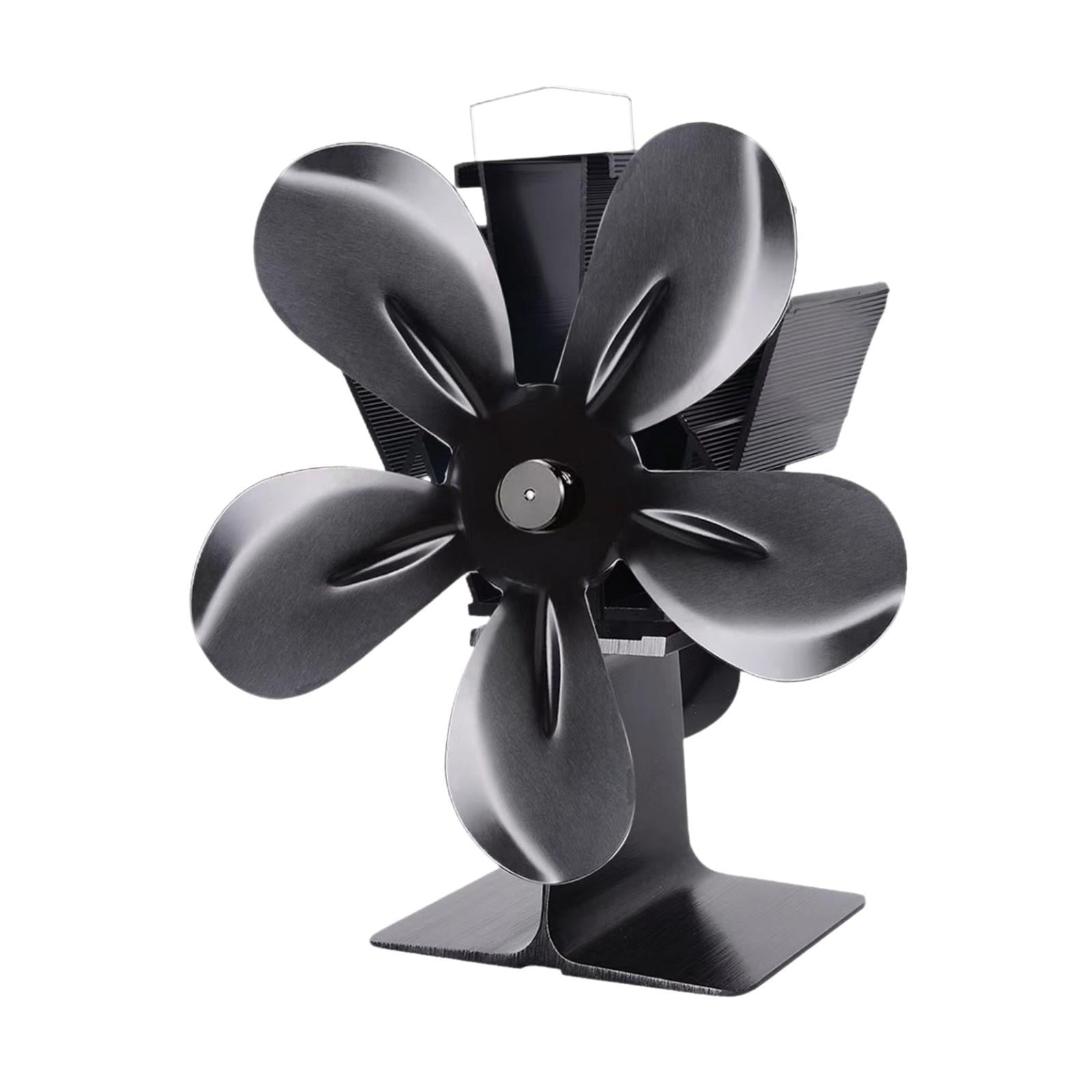 Magideal - Ventilador De Estufa De Leña Ventilador De Chimenea, Silencioso Calentador Versátil Con Energía Térmica Eficiente Aleación De Aluminio Profesional De