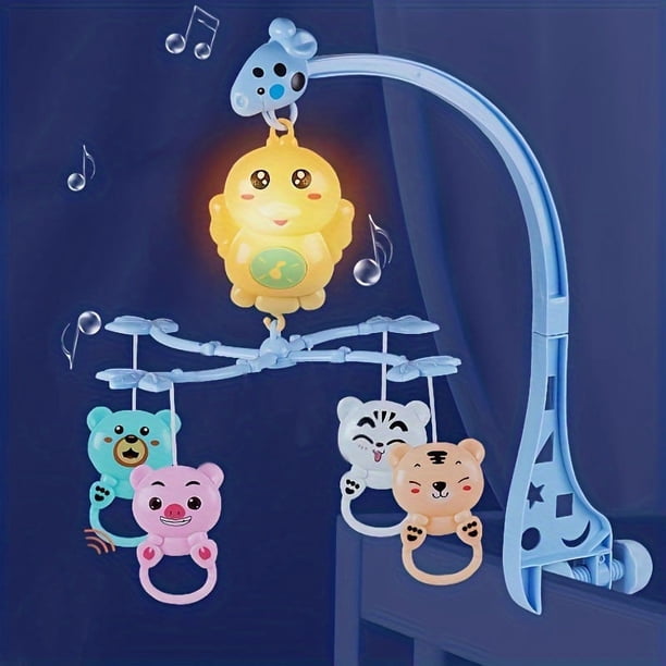 Baby Bed Bell Toy Baby Newborn To Sleep Rotating Remote Control Rattle Set Comfort Toy Normal Version