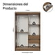 thumbnail image 3 of Clóset Madesa Luke 2 Puertas Correderas con Espejos Marrón, 3 of 10