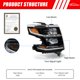 thumbnail image 3 of Faro delantero ADCARLIGHTS para Chevy Suburban/Tahoe 2015‑2020, 3 of 9