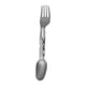 thumbnail image 1 of Cuchara-tenedor giratoria de titanio 2 en 1 para uso en cocina, picnic, senderismo, cubiertos, mochila, utensilios portátiles para acampar, cuchara y, 1 of 5