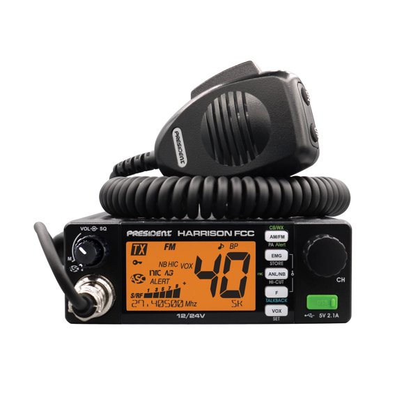 Móvil AM/FM del presidente de CB Radio Harrison FCC con CTCSS/DCS