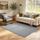 thumbnail image 1 of Alfombra Brontsevika 152 cm x 91 cm Gris Lavable y Antideslizante, 1 of 8