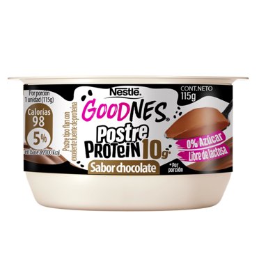 Postre Goodnes Protein Sabor Chocolate Pote, 115 g