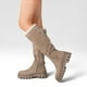 thumbnail image 3 of Botas Largas Mujer Casual Moda Gamuza Plataforma Weide HX511, 3 of 9