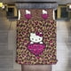 thumbnail image 2 of Pink Gold Leopard Hello Kitty Comforter Set Soft 3 Pcs Twin Bedding Sets Thicken for All Season, 2 of 5