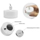 thumbnail image 5 of Lámpara de té sin llama parpadeante a pilas con forma de vela, estable y decorativa., 5 of 8