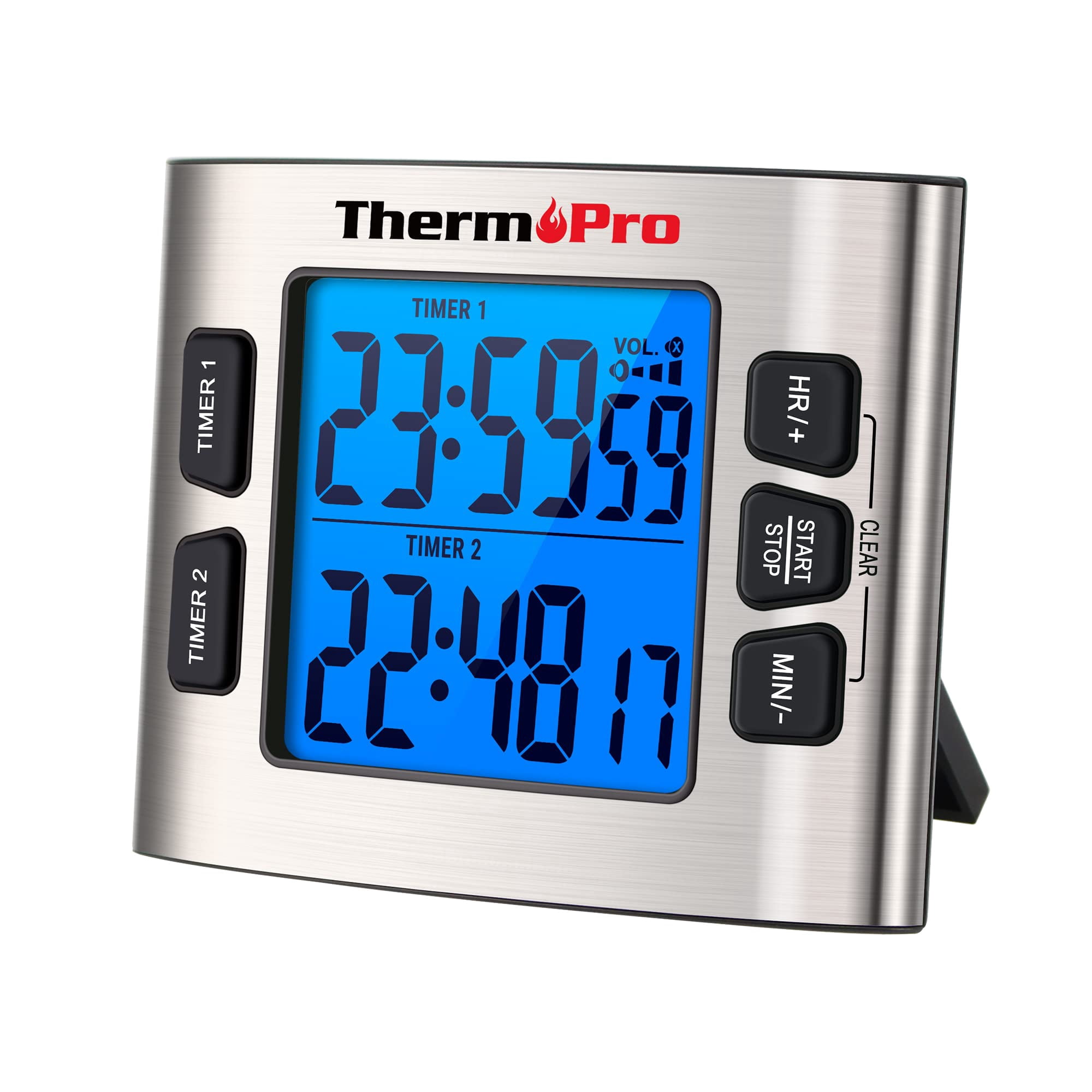 Temporizador De Cocina Digital Thermopro Tm02 Con Cuenta Regresiva Doble