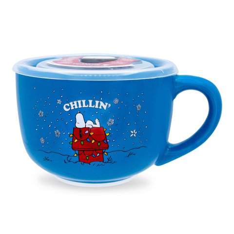 Taza Para Sopa Silver Buffalo Peanuts Snoopy Chillin, 700 Ml