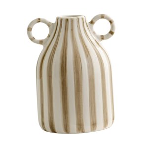 Bothyi - Florero Decorativo Florero Moderno De Porcelana Para Centro De Mesa Entrada Interior Marrón