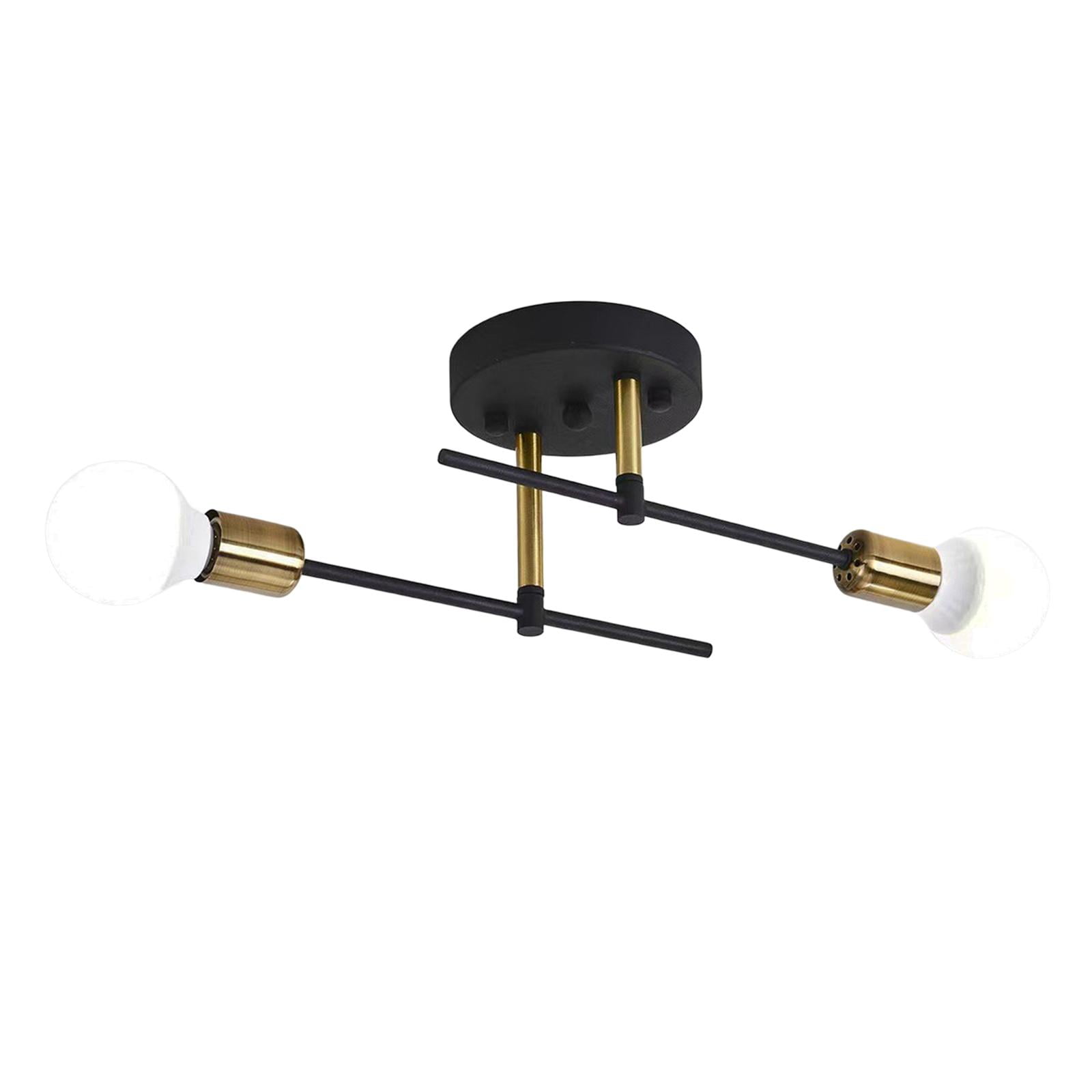 Magideal - Moderna Lámpara De Techo Con 2 Luces Para Cocina, Comedor, Apartamento Negro