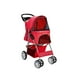 thumbnail image 4 of Coche Paseo Mascota Plegable Portatil 4 Ruedas Rojo, 4 of 6
