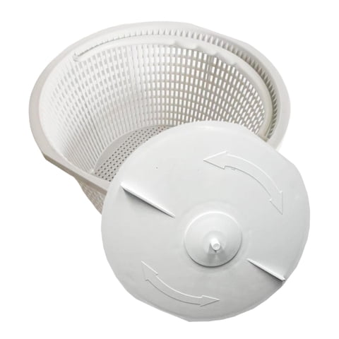 Magideal - Cesta Para Skimmer De Piscina, Piezas De Cesta De Filtrado Para Piscina, Práctico Y Fácil De Usar, Suministro De Limpieza Para Piscina Sobre El Suelo, Cesta Y Tapa