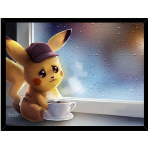 Genérico - Cuadro Decorativo Pikachu Medidas 30X40 Cm