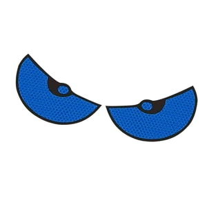 Bothyi - Etiqueta Engomada Del Coche De Los Ojos Grandes Etiqueta Linda Del Aire Acondicionado Dividido Para La Ventana Del Coche Bicicleta Azul