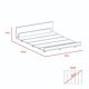thumbnail image 4 of Cama 1.5 Plazas + 1 Velador Miel / Blanco, 4 of 7