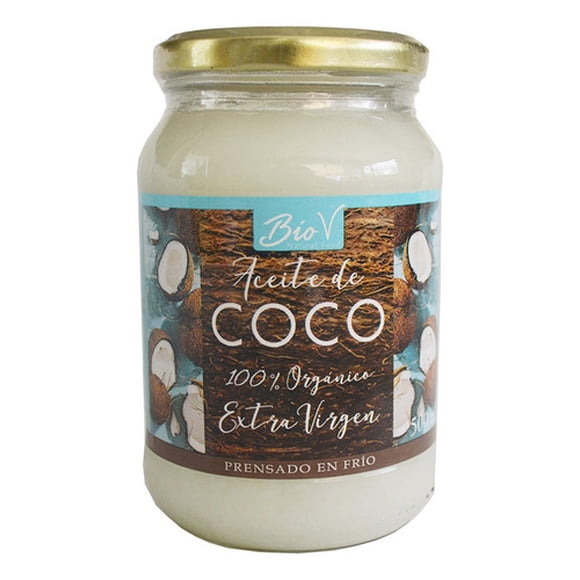 Aceite De Coco Orgánico Prensado En Frio 500ml Biov