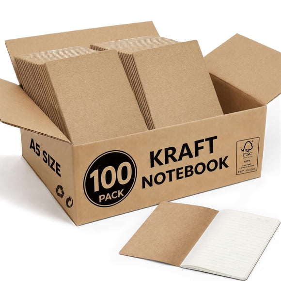 Cuadernos Foliom A5 Pack de 100 - 60 Páginas Rayadas