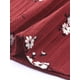 thumbnail image 5 of INSPIRE CHIC Camisa de Mujer para Regreso a Clases con Cuello Peter Pan, Botones, Mangas Abullonadas, Estampado Floral Rojo Oscuro Talla L, 5 of 6
