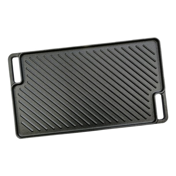 Parrilla Reversible De Hierro Fundido Para Cocinar Delicioso Camping Para Estufa Interior