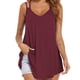 thumbnail image 5 of Camisola holgada y fluida, camiseta sin mangas con doble tirante, informal, ajustada, para mujer, chica, verano, 5 of 6