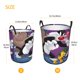 thumbnail image 5 of Sylvester y Piolín Cesta de lavandería de gran capacidad redonda con asa, bolsa para ropa sucia plegable, almacenamiento para dormitorio, baño y lavadero 44x35 cm, 5 of 6