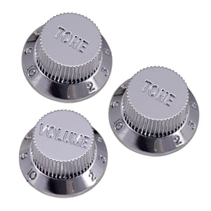 Bothyi - Perillas De Control De Velocidad De Timbre Y Volumen Para Guitarra Sq 2Pcs T 1Pcs V Silver
