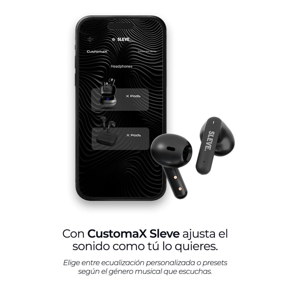 Audífonos True Wireless System PureX sleve Bluetooth Negro, foto 6
