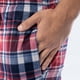 thumbnail image 3 of Pantalón de pijama IZOD para hombre, forro polar de microgamuza, color rojo, 3 of 4