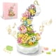 thumbnail image 1 of 575pcs Building Blocks Teacup Flower Lantern Music Box Building Blocks Children's Toys Creative Plant Decoration Gifts, Building Flowers Suitable For Mother's Day, Valentine's Day And Birthday Gifts, 1 of 2