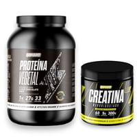 Gohard - Proteína Vegetal Chocolate Coco 1Kg Pack Creatina Monohidratada 300Gr