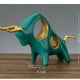thumbnail image 2 of Toro ornamental estilo nórdico Verde, 2 of 2