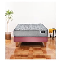 Latam Home - Cama Europea Cannon Zen Urban 1.5 Plaza Tela Palo Rosa