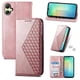 thumbnail image 1 of Funda Flip FOXDOCK para Samsung Galaxy A07 , Estilo Billetera con Diseño Rombo, Correa de Mano y Soporte, Uso Diario, 1 of 6