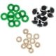 thumbnail image 4 of Juguete de seguridad de plástico de 10pcs ojos + no tejidos con purpurina + arandela de 18 mm verde, 4 of 5
