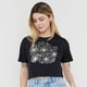 thumbnail image 3 of Polera Mujer Fun Manga Corta Crop Negro Corona, 3 of 5