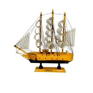 Decostilo - Adorno: Barco Velero De Madera 23Cm