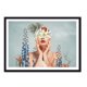 thumbnail image 1 of Cuadro Flores De Mujer de Frente con Marco Negro 50x40 CM, 1 of 1