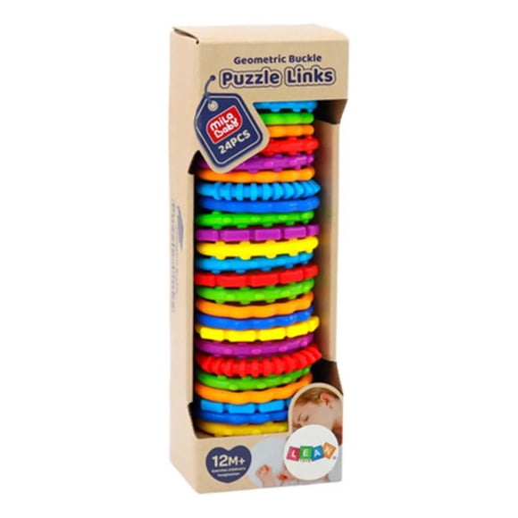 Set 24 Argollas Sensoriales Bebé Eslabones Enlazables