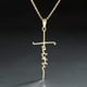 thumbnail image 1 of 1pc Stainless Steel Christian Cross Necklace - A Perfect Gift for the Faithful!, 1 of 4
