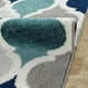 thumbnail image 3 of Alfombra Florida Turquesa 160 x 210 cm, 3 of 3