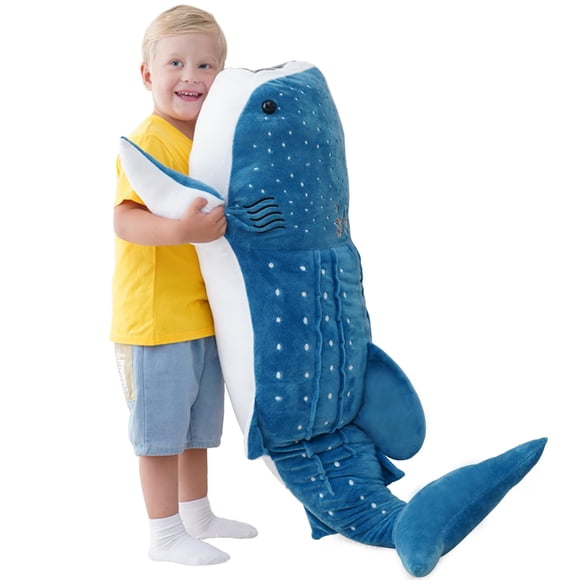 Peluche Realista Con Forma De Tiburón Ballena De 1 M
